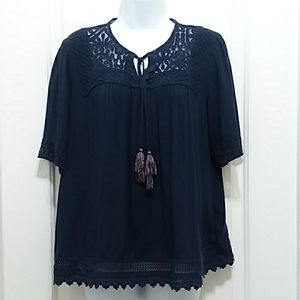 Knox Rose Boho Lace Blouse